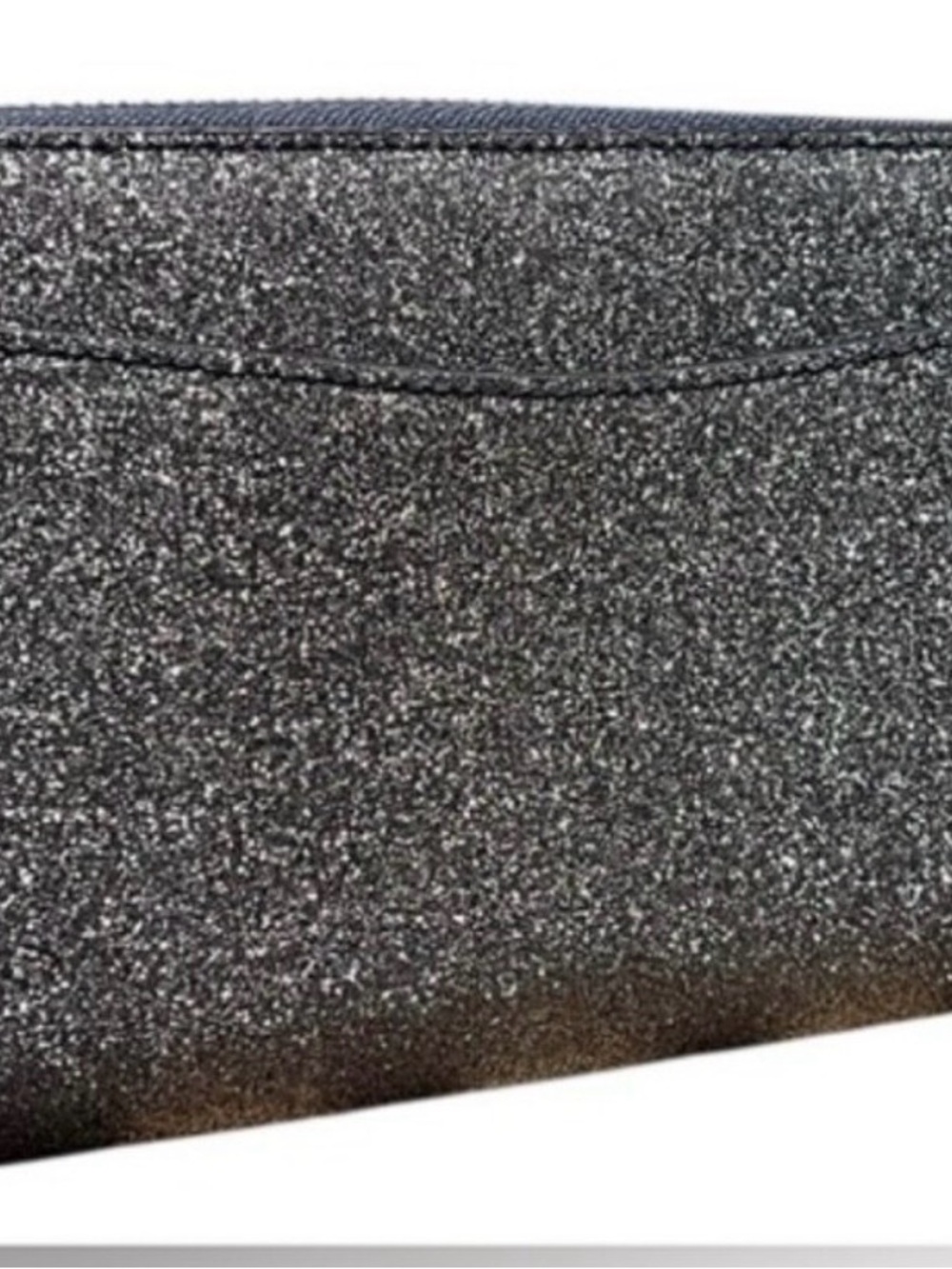 BEAUTIFUL Kate Spade Silver/ Gray glitter Zip-around longClutch /wallet NWOT - Picture 16 of 16